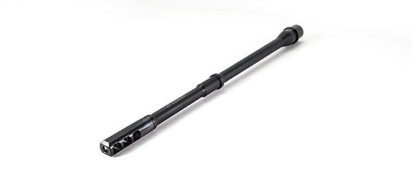 Faxon Ultra Light 14.5" Rifled Barrel: with 2" Permanently attached Slim 3 Port Brake, 5.56 NATO, 4150, Nitride