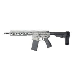 Fostech Raptor Pistol 10.5in barrel 10in mach 4 handguard sba3 brace tungsten angle2