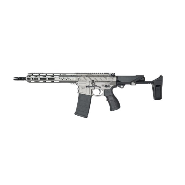 Fostech Stealth Raptor 10.5in barrel 10in mach 2 handguard HBPDW brace tungsten angle2