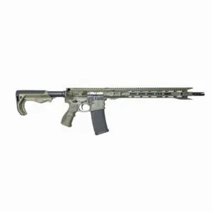 Fostech Stealth Raptor Rifle 16in barrel 16in mach 1 handguard tomahawk stock OD Green Angle1