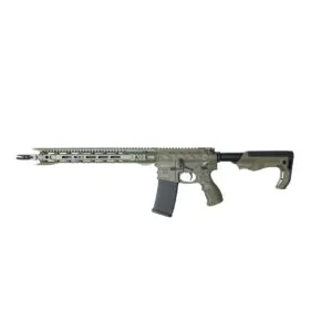 Fostech Stealth Raptor Rifle 16in barrel 16in mach 1 handguard tomahawk stock OD Green Angle2