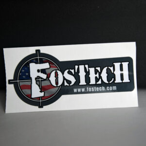 Fostech American Flag Crosshairs Logo Sticker